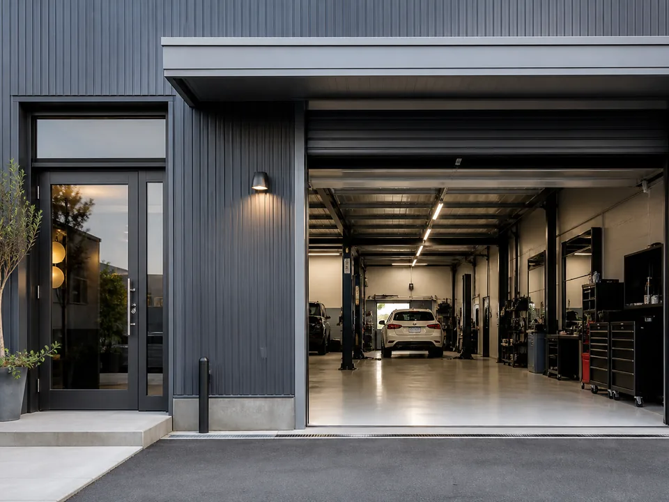 AUTOBAY 入口・ガレージ
