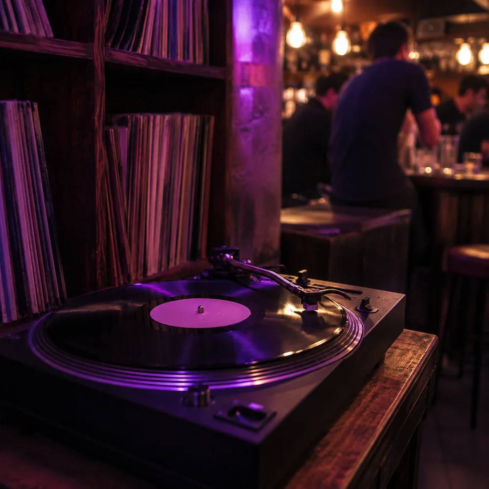 レコードとターンテーブル