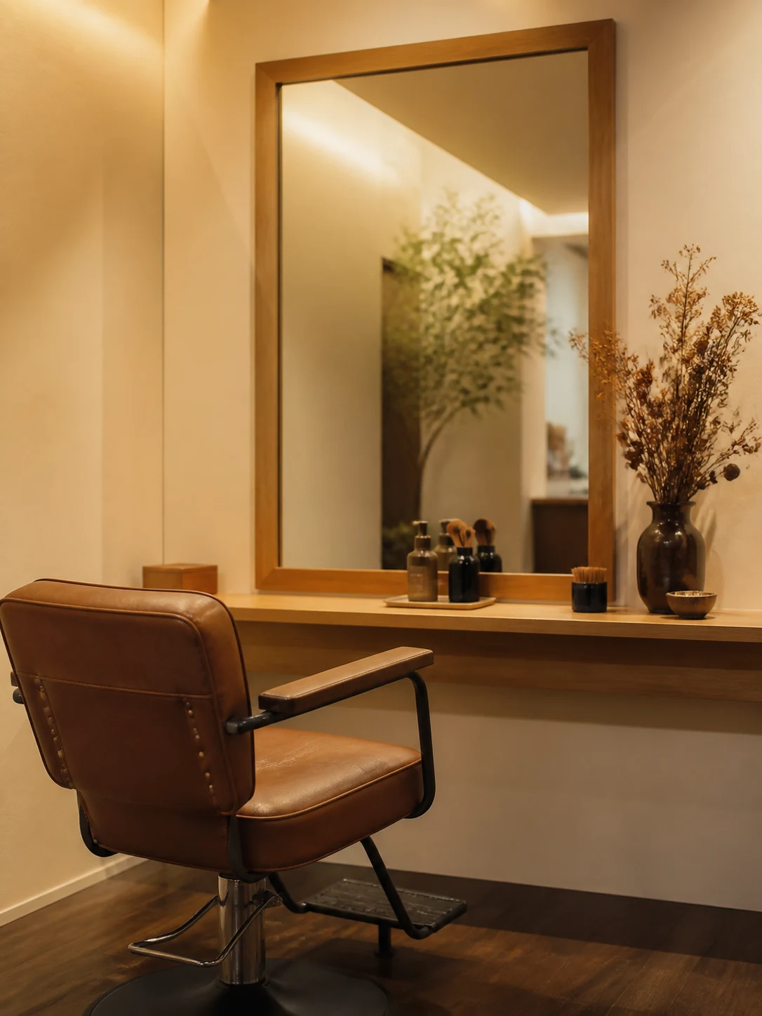 hair care salon KONOHA 店内のセット面