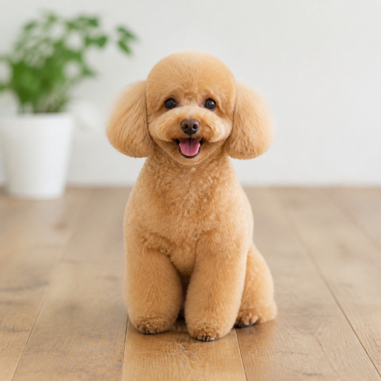 看板犬のトイプードル