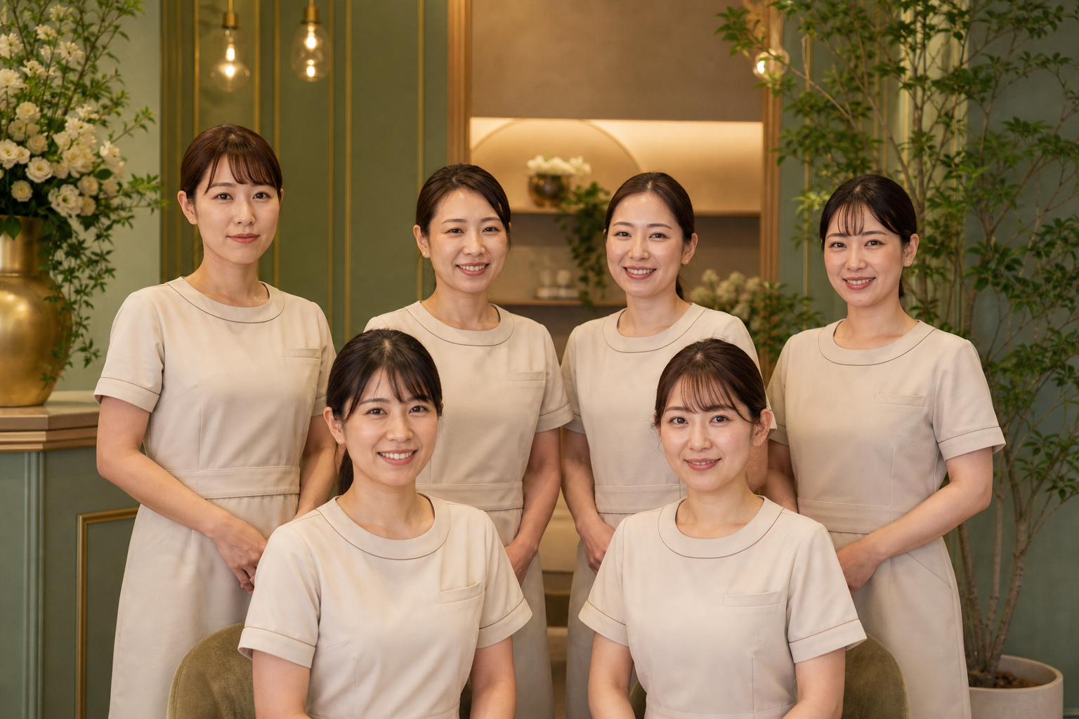 施術シーン スタッフによるフェイシャル