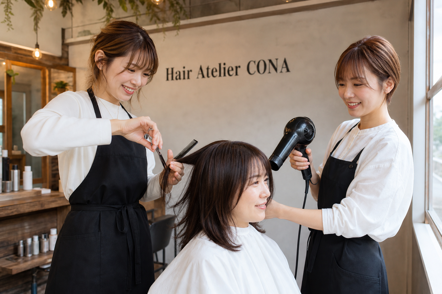 Hair Atelier CONAのスタッフ集合