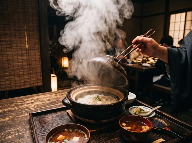 土鍋で炊いたご飯