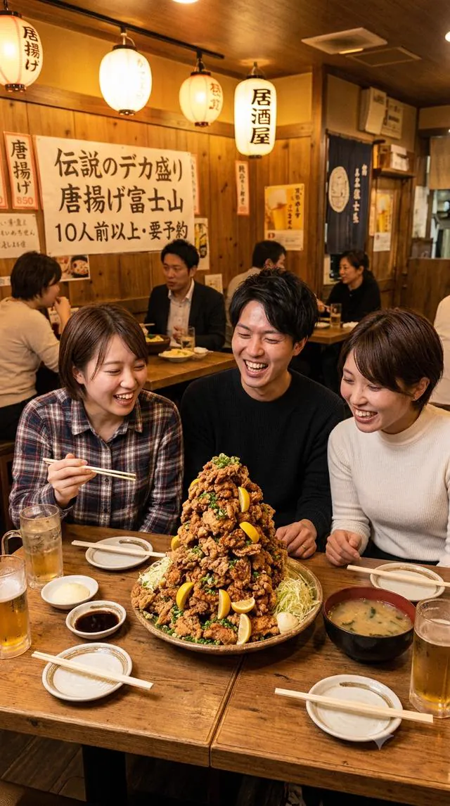 デカ盛り唐揚げタワー
