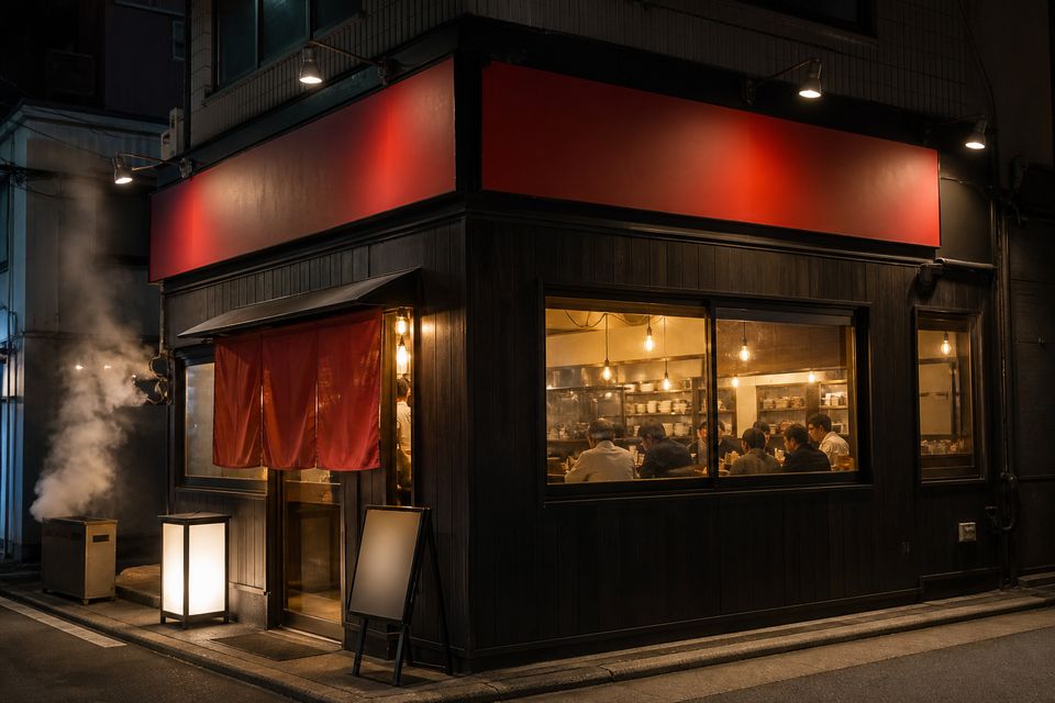 麺屋 灯の外観