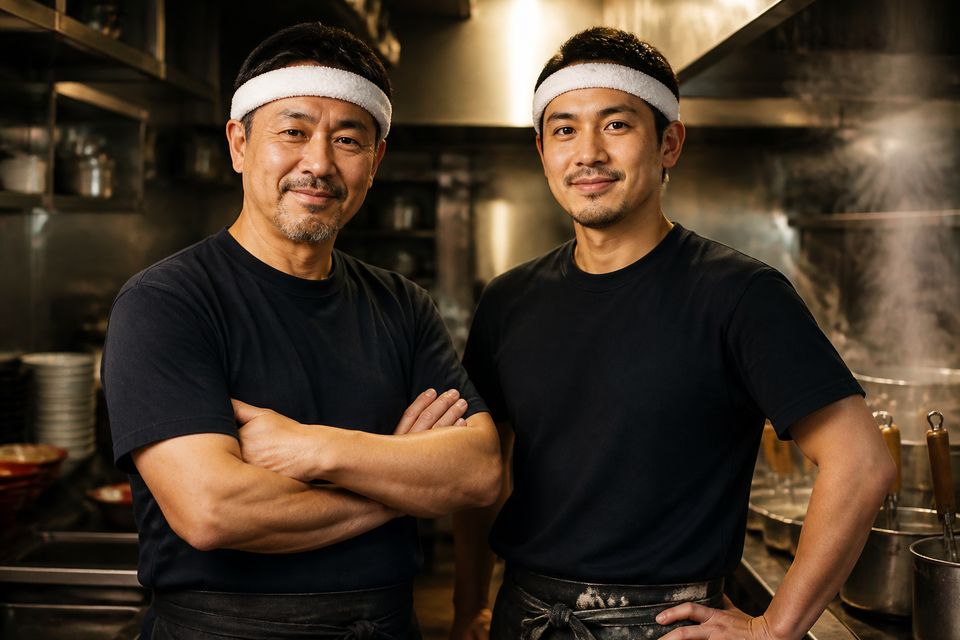 麺屋 灯のスタッフ2名
