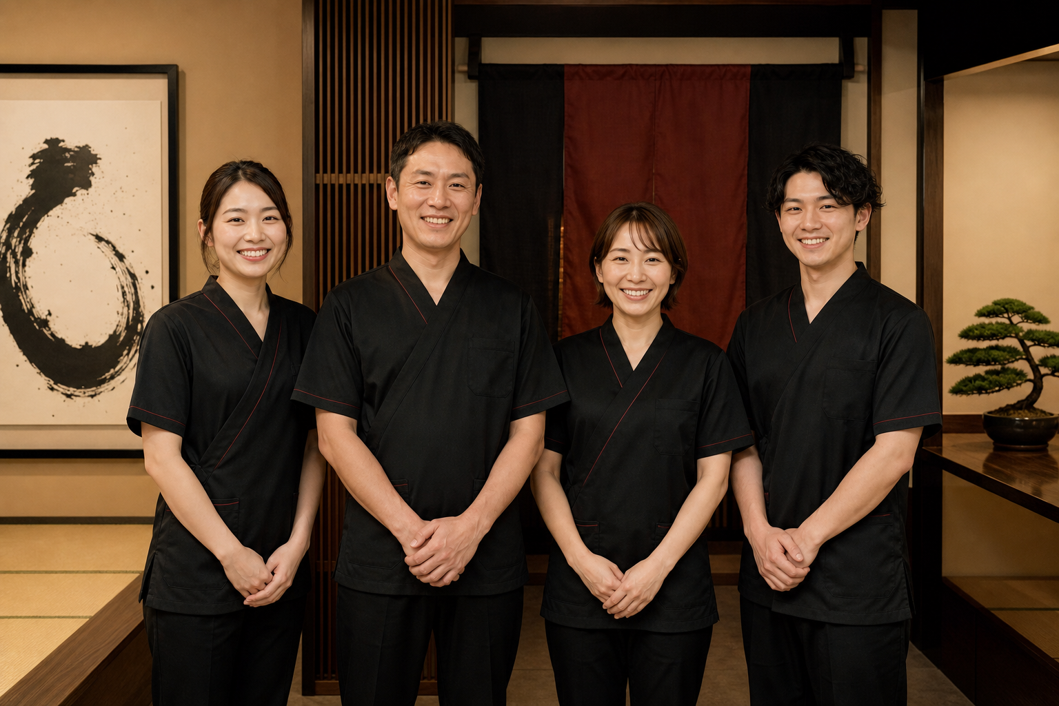 整体院 凛心のスタッフ4名の集合ショット