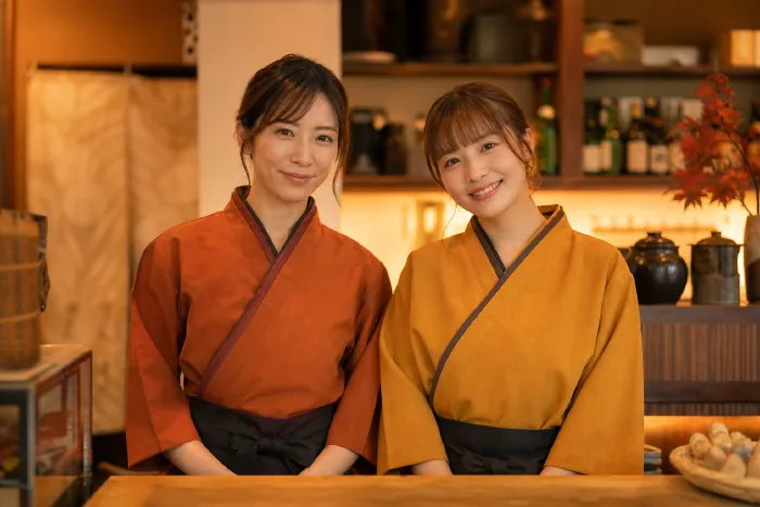 スタッフ2名の集合カット