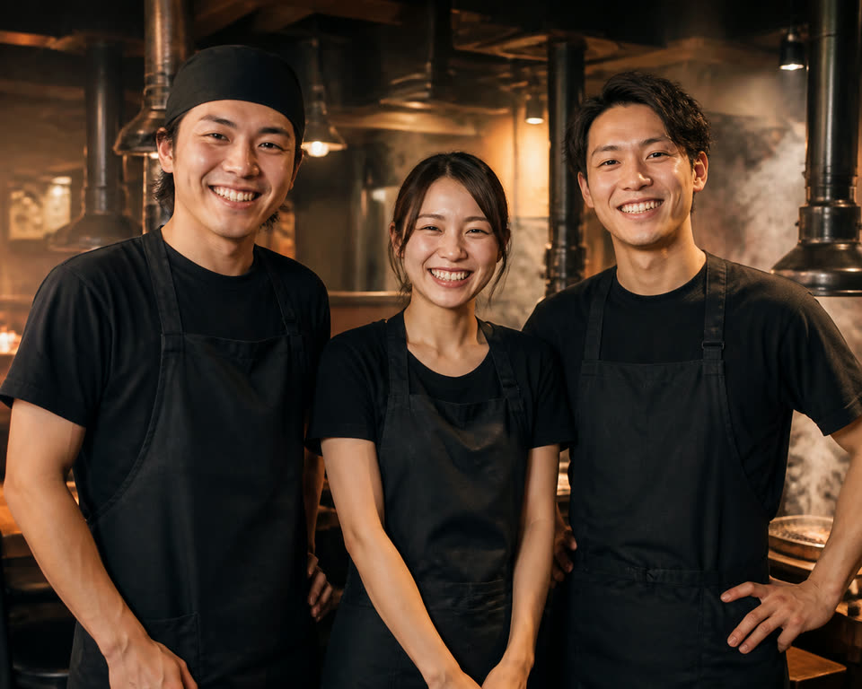 スタッフ3名の集合写真