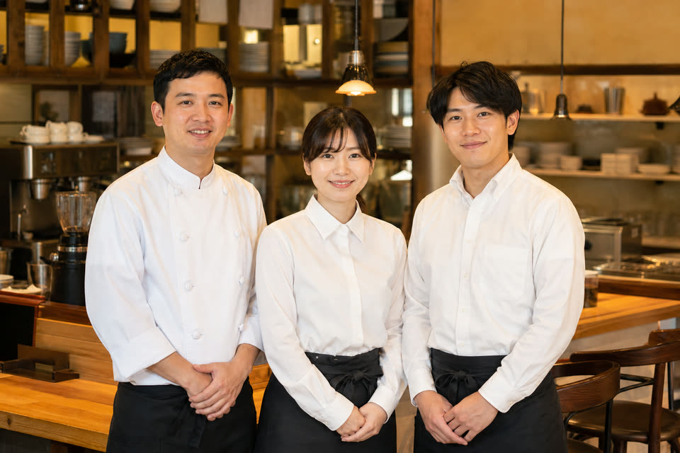 スタッフ3名の集合写真